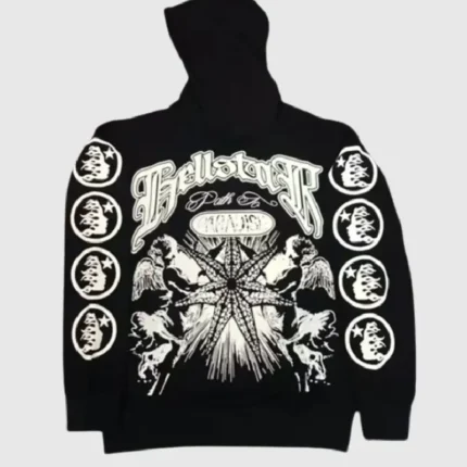 Hellstar Studios Records Amercian Black Hoodie